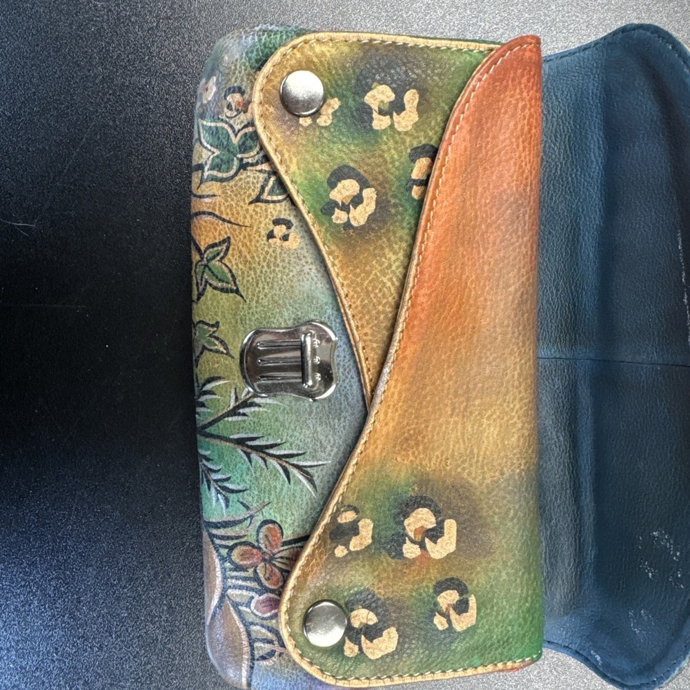 Hand-Painted Leather Wallet, Biacci - Picture 5 of 14
